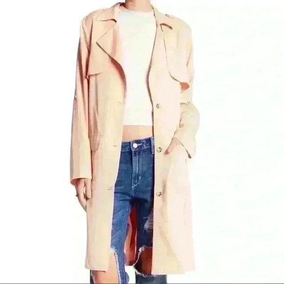 Lovers and Friends x REVOLVE Midnight Run Coat in Blush Size Medium - Picture 2 of 13